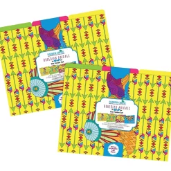 Barker Creek Bohemian Animals File Folder, 1/3-Cut Tab, Letter Size, Assorted, 24/Set (4398)
