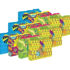 Barker Creek Bohemian Animals File Folders, 1/3-Cut Tab, Letter Size, Assorted, 36/Set (4399)