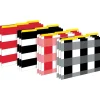 Barker Creek Buffalo Plaid & Wide Stripes File Folder, 1/3-Cut Tab, Letter Size, Assorted, 12/Pack (2011)