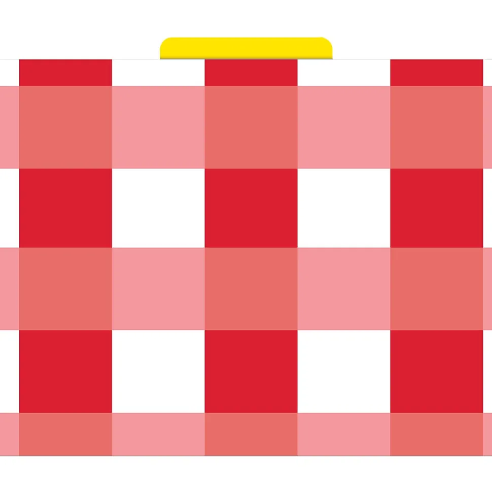 Barker Creek Buffalo Plaid & Wide Stripes Fashion File Folders, 3-Tab, Letter Size, Assorted, 12/Pack (BC1341)