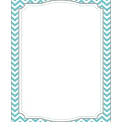 Barker Creek Chevron & Dots Computer Paper, 8.5" x 11", 50 sheets EA of four designs, 200 sheets/Set