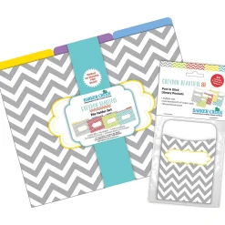 Barker Creek Chevron Beautiful File Folders, 1/3-Cut Tab, Letter Size, Assorted, 42/Set (4415)