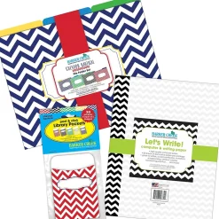 Barker Creek Chevron Nautical On-Trend Organizer Set, 92/Set (4093)