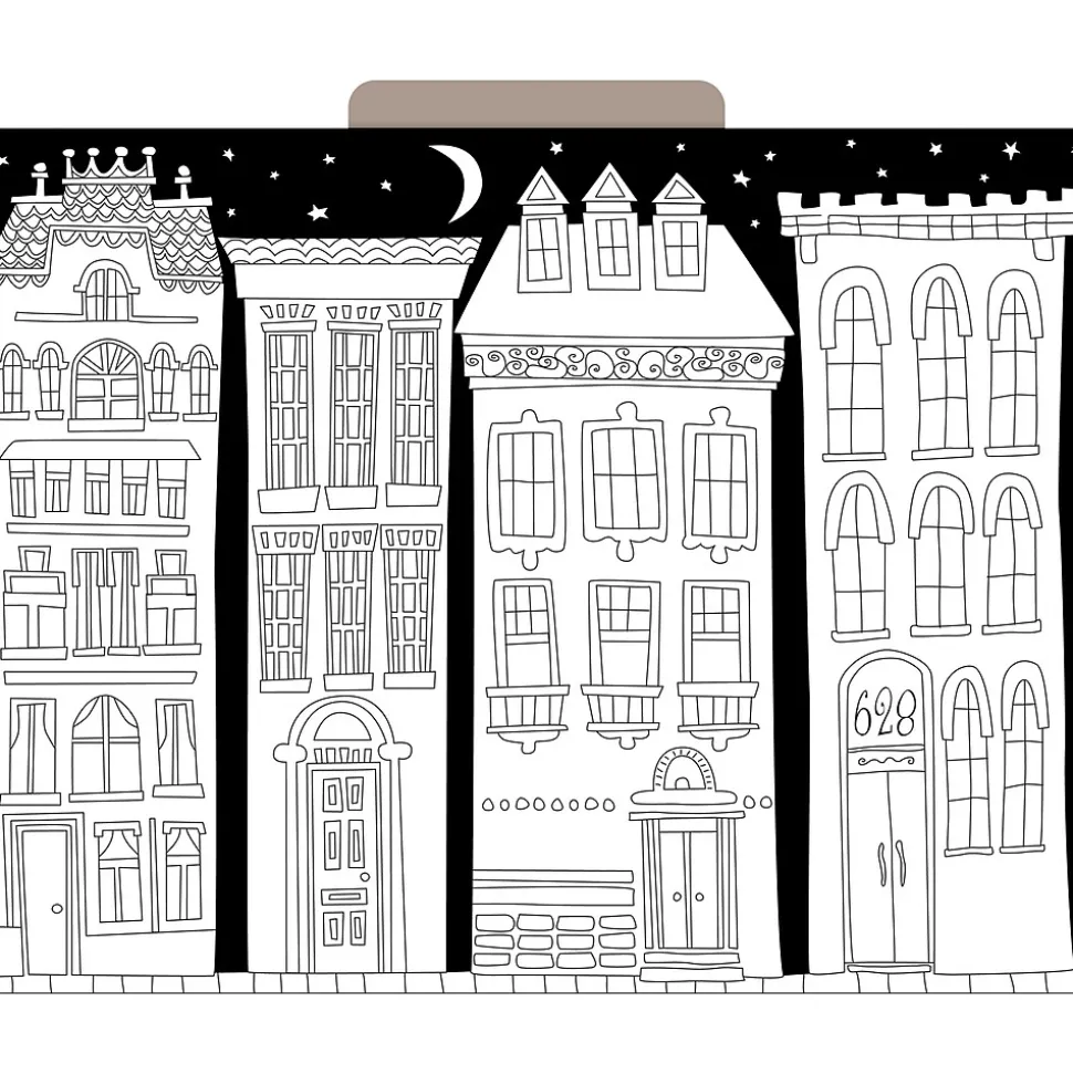 Barker Creek Color Me! File Folder Set, 1/3-Cut Tab, Letter Size, Cityscapes, 12/Pack (2005)