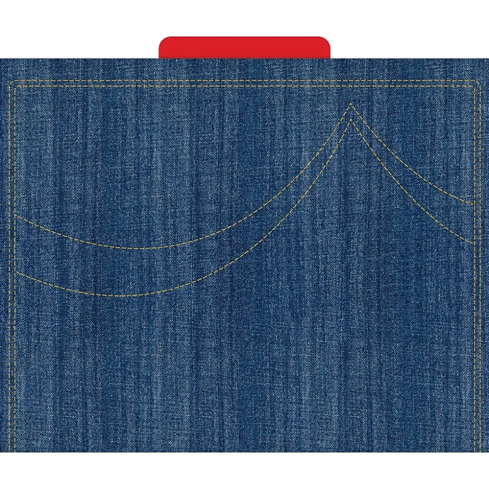 Barker Creek Denim Letter-Size File Folders, 36/Set (BC3915)