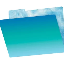 Barker Creek File Folder Set, 1/3-Cut Tab, Letter Size, Tie-Dye & Ombré, 107/Set (133)