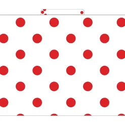 Barker Creek File Folder Set, 1/3-Cut Tab, Letter Size, Red & White Dot, 36/Set (4393)