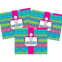 Barker Creek File Folder Set, 1/3-Cut Tab, Letter Size, Bohemian, 36/Set (4375)