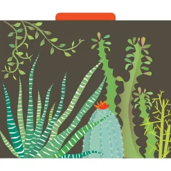 Barker Creek File Folder Set, 1/3-Cut Tab, Letter Size, Petals & Prickles, 12/Pack (2000)