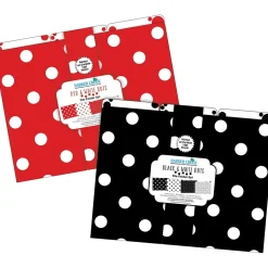 Barker Creek File Folder Set, 1/3-Cut Tab, Letter Size, Dots, 24/Set (4424)