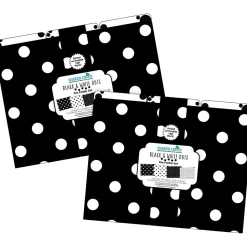 Barker Creek File Folder Set, 1/3-Cut Tab, Letter Size, Black & White Dot, 24/Set (4378)