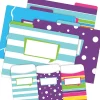 Barker Creek Folder & Pocket Set, 1/3-Cut Tab, Letter Size, Multicolored, 42/Set (4412)