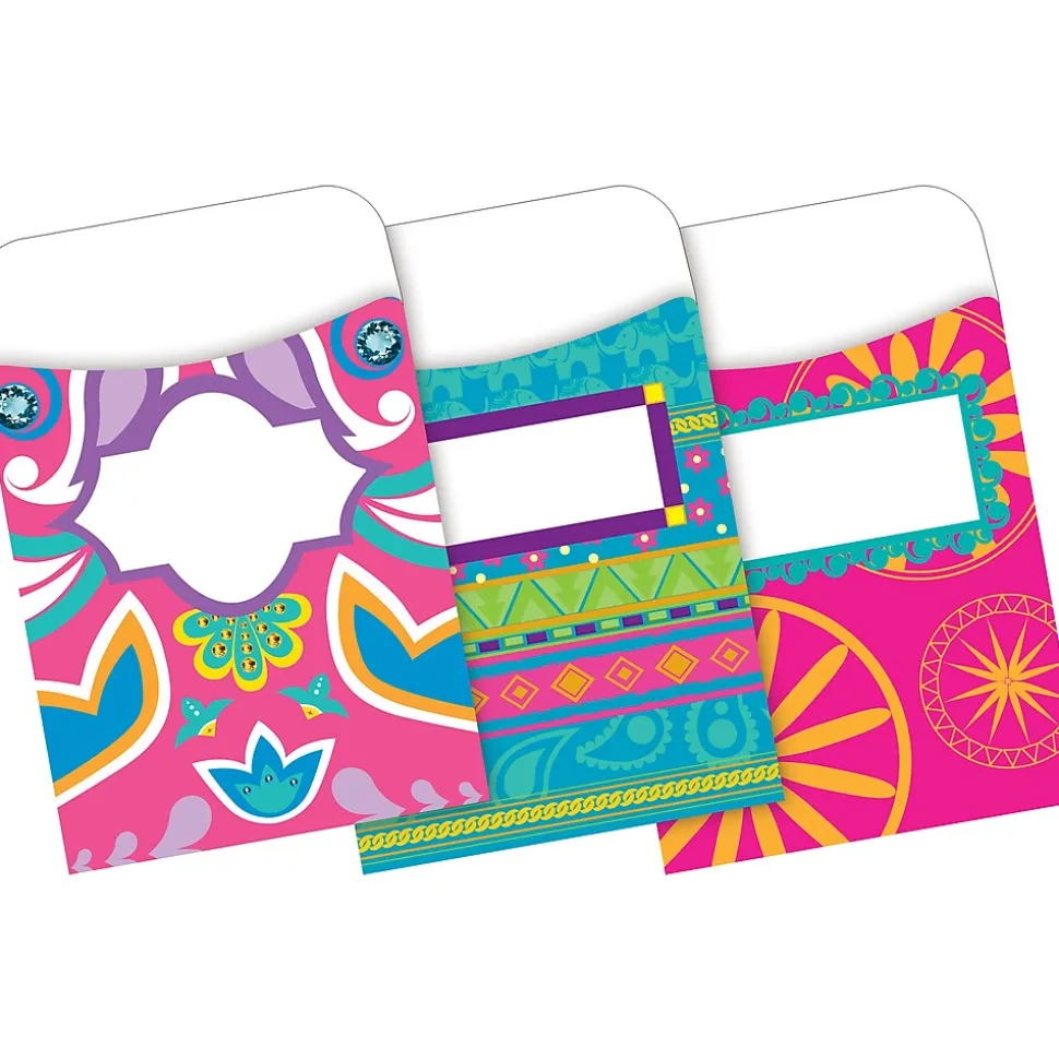 Barker Creek Folder & Pocket Set, 1/3-Cut Tab, Letter Size, Bohemian, 42/Set (4410)