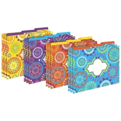 Barker Creek Get Organized Moroccan File Folder Kit, Assorted Colors, 107/Set (BC0115)