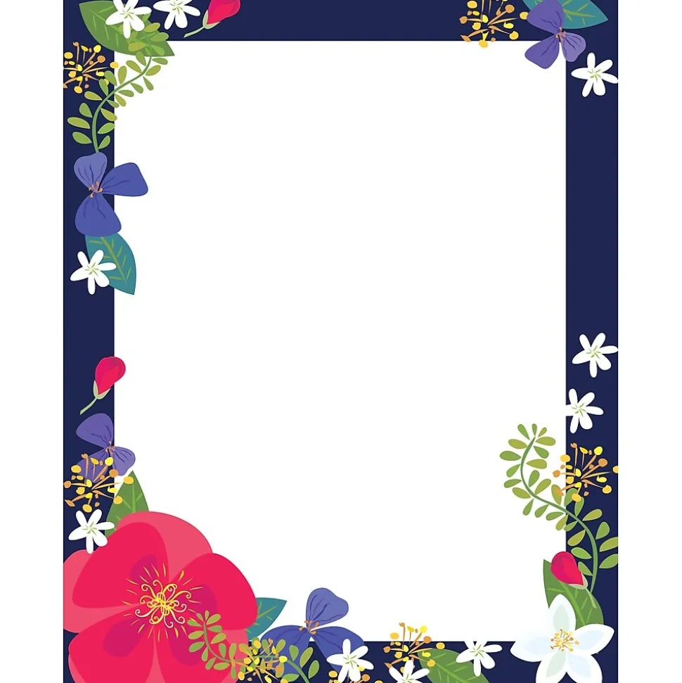 Barker Creek Get Organized File Folder Set, 1/3-Cut Tab, Letter Size, Petals, 107/Set (143)