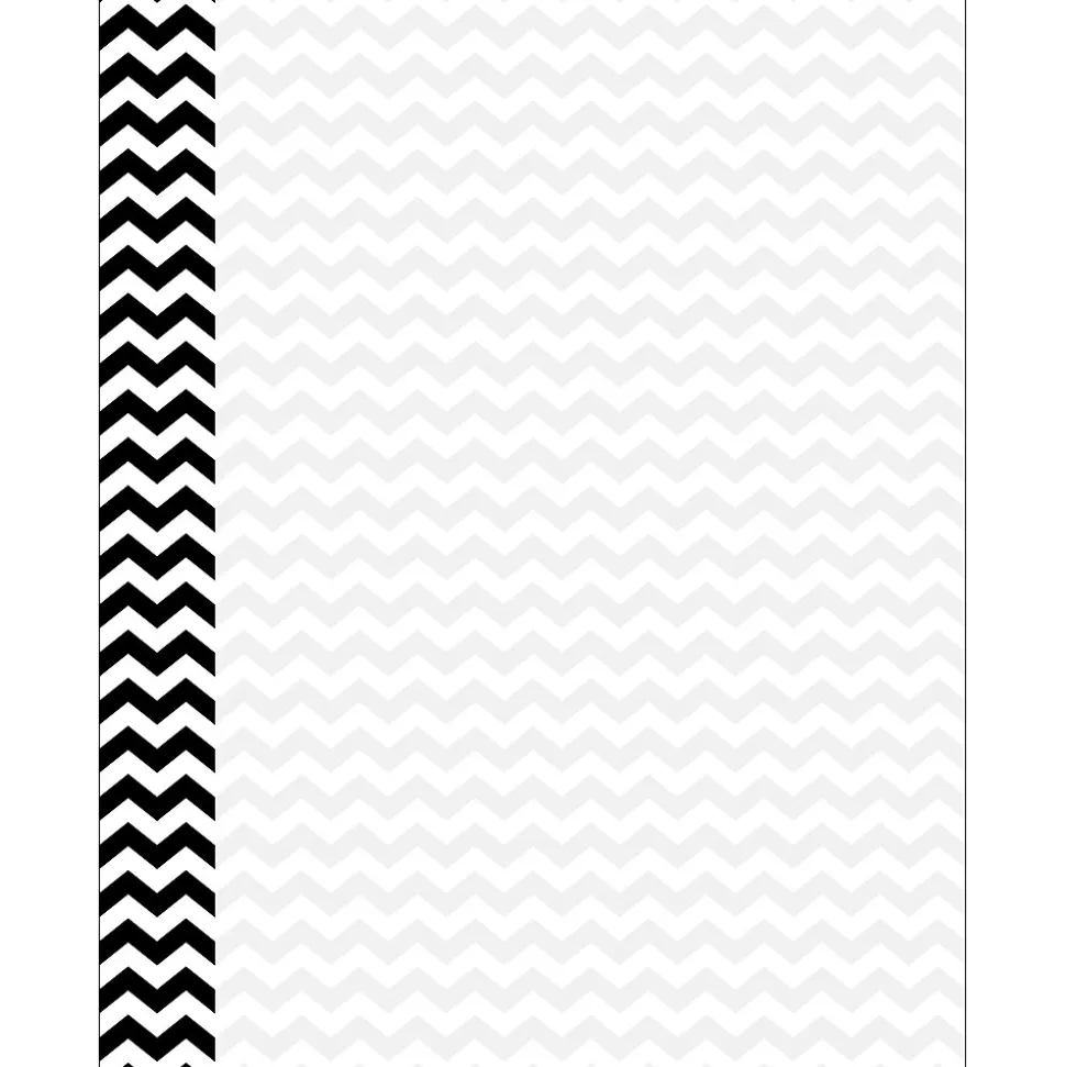 Barker Creek Get Organized File Folder Set, 1/3-Cut Tab, Letter Size, Chevron Nautical, 107/Set (138)