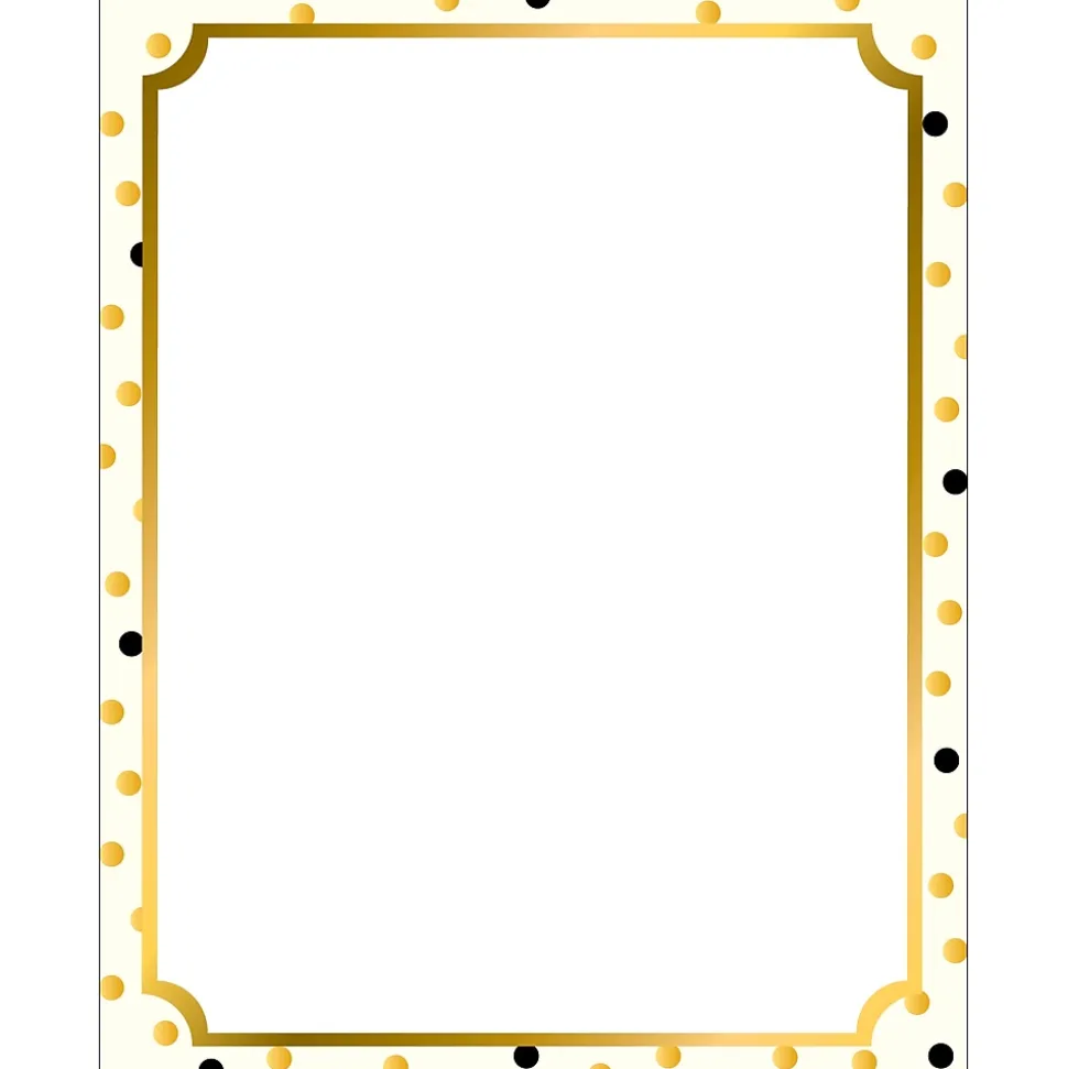 Barker Creek Get Organized File Folder Set, 1/3-Cut Tab, Letter Size, Gold, 107/Set (139)