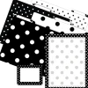 Barker Creek Get Organized File Folder Set, 1/3-Cut Tab, Letter Size, Black & White Dot, 107/Set (136)