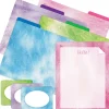 Barker Creek Get Organized File Folder Set, 1/3-Cut Tab, Letter Size, Tie-Dye & Ombré, 107/Set (134)