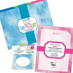 Barker Creek Get Organized File Folder Set, 1/3-Cut Tab, Letter Size, Tie-Dye & Ombré, 107/Set (134)