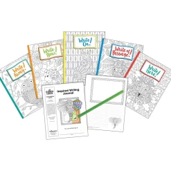Barker Creek Inspired Writing Journal Set Journal, 8.5" x 11", College Ruled, Multicolor, 5/Set (BC3873)