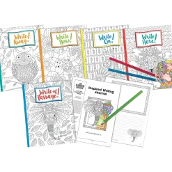 Barker Creek Inspired Writing Journal Set Journal, 8.5" x 11", College Ruled, Assorted Colors, 10/Pack (BC3514)