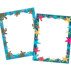 Barker Creek Kai Ola 8.5" x 11" Computer Paper Pack (two designs), 100 Sheets/Set (BC4013)