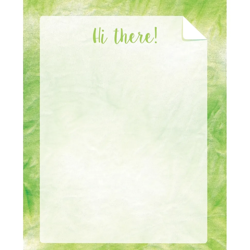 Barker Creek Lime Tie-Dye File Folder, 1/3-Cut Tab, Letter Size, Assorted, 107/Set (155)