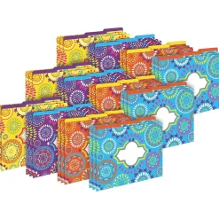 Barker Creek Moroccan Letter-Size File Folders, Multi-Design Set, 36/Set (BC3933)