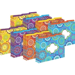 Barker Creek Moroccan Letter-Size File Folders, Multi-Design Set, 24/Set (BC3959)