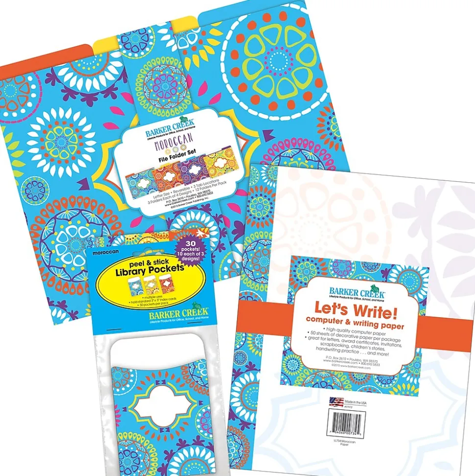 Barker Creek Moroccan On-Trend Organizer Set, 92/Set (4095)