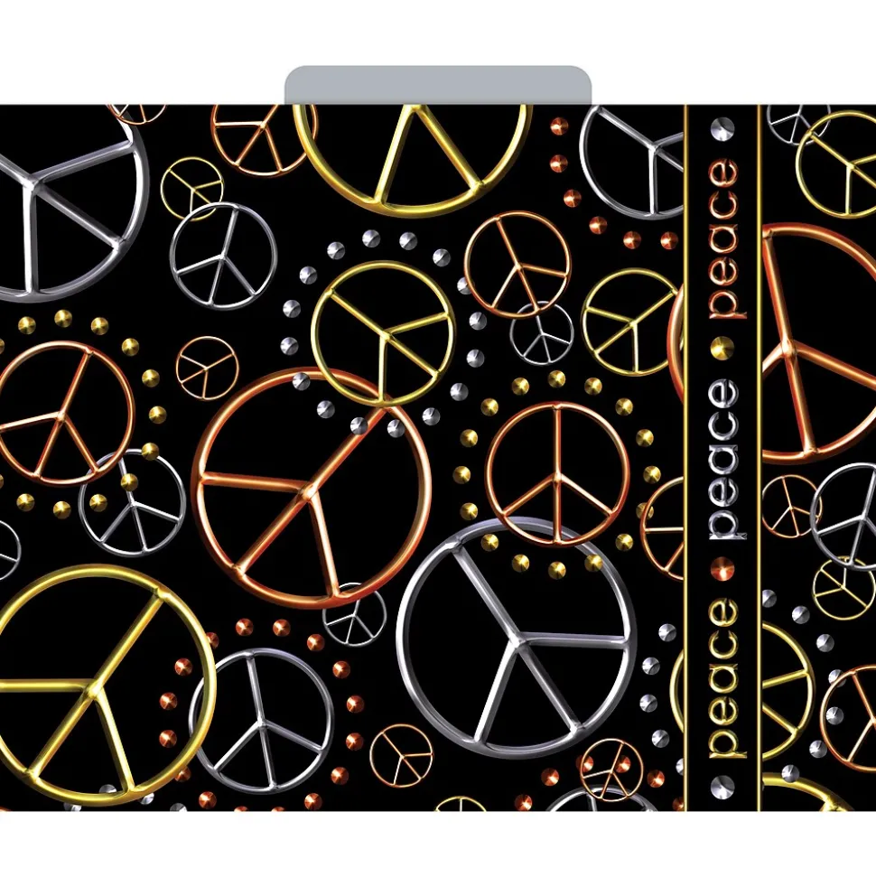 Barker Creek Peace Letter-Size File Folders, 24/Set (BC3954)