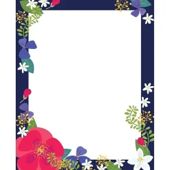 Barker Creek Petals Computer Paper, 8 ½” x 11", 50 Sheets/Pack (BC700)