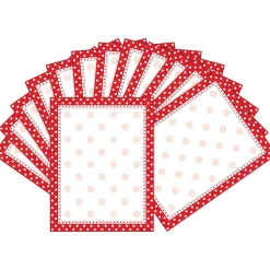 Barker Creek Red & White Dot Computer Paper, 100 Sheets/Set (BC3608)