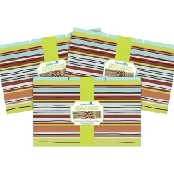 Barker Creek Ribbon by the Yard Legal-Size File Folders, Multi-Design Set, 27/Set (BC3904)