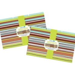 Barker Creek Ribbon by the Yard Legal-Size File Folders, Multi-Design Set, 18/Set (BC3910)