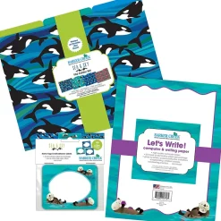 Barker Creek Sea & Sky Otters File Folder, 1/3-Cut Tab, Letter Size, Assorted, 107/Set (146)