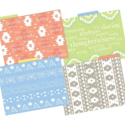 Barker Creek Thoughtfulness File Folder, 1/3-Cut Tab, Letter Size, Assorted, 12/Pack (2016)