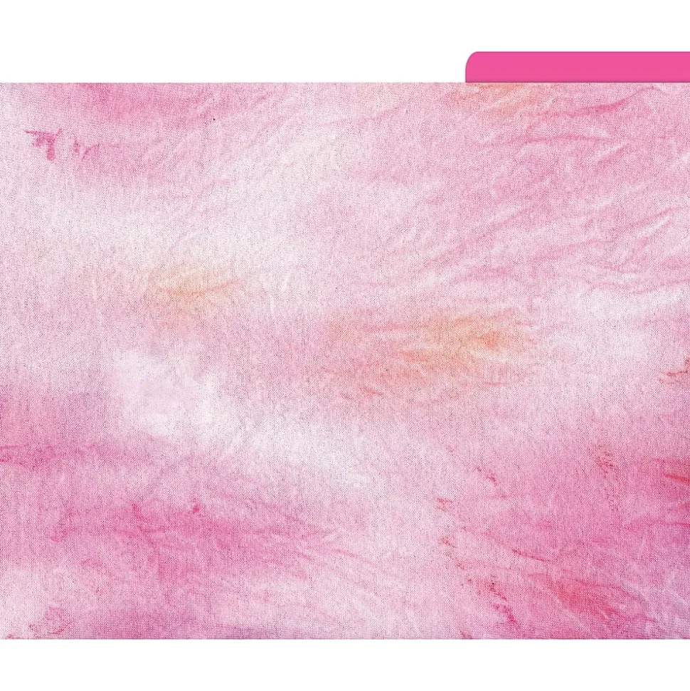 Barker Creek Tie-Dye and Ombré File Folders, 3-Tab, Letter Size, Assorted, 12/Pack (1346)