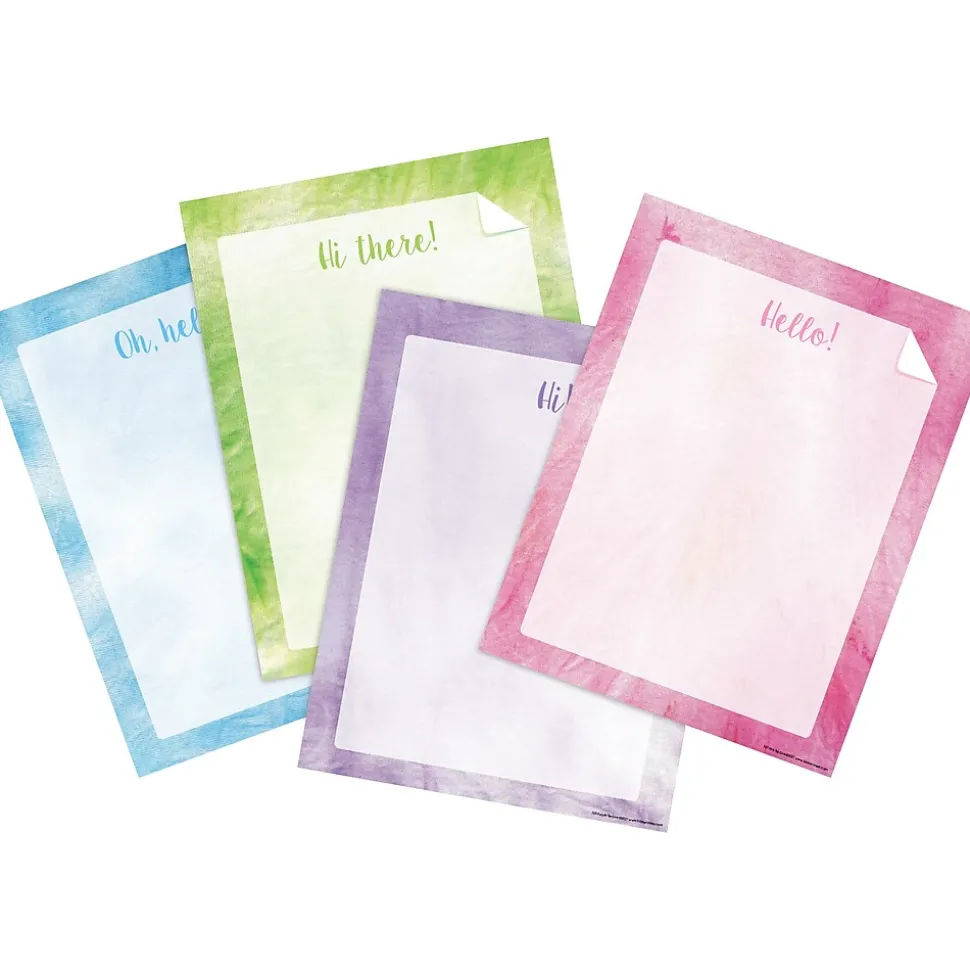 Barker Creek Tie-Dye and Ombré Computer Paper Set, 4 Designs, 200 Sheets/Set (4328)