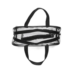 Basics PVC Travel Wallet, Clear/Black (A005090FM)