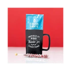 Baudville Dazzling Ombre "Thanks for Everything" Coffee Mug, 14 oz., Black/White (92947)