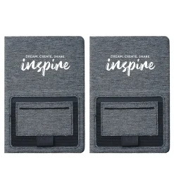 Baudville Sustainably Smart Hardcover Journal, 5" x 8", 80 Pages, 2/Pack (1393447P231)