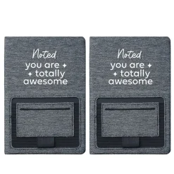 Baudville Sustainably Smart Hardcover Journal, 5" x 8", 80 Pages, 2/Pack (1393448P231)