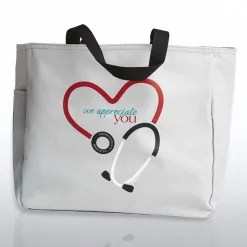 Baudville® Tote Bag, Stethoscope We Appreciate You