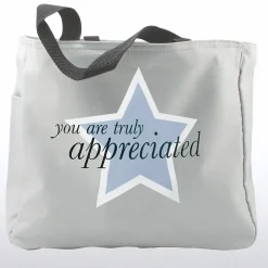 Baudville® Tote Bag With Journal And Pen, You Are Truly Appreciated