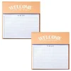 Baudville Welcome to the Team Memo Pad, 8.75" x 6", Narrow Ruled, 100 Sheets/Pad, 2 Pads/Pack (1393296P231)