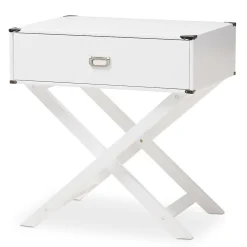 Baxton Studio Curtice 28" High Nightstand, White (2633-7629-STPL)