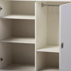 Baxton Studio Marcy 35.1'' W x 15.6'' D Storage Cabinet, White (6470-STPL)