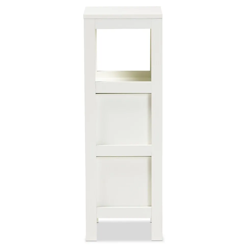 Baxton Studio Reuben 35.04" High 1-Shelf Storage Cabinet, White (163-10299-HiT)